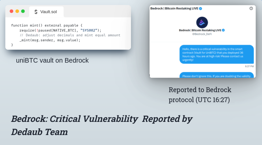 Bedrock vulnerability